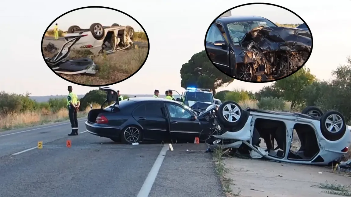 Cinci persoane, dintre care trei copilași de origine română, decedate într-un teribil accident produs în Spania. Au fost decretate trei zile de doliu