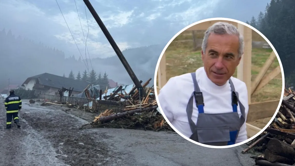 Nebunie pe TikTok după ce Călin Georgescu a suflat în corn pentru mobilizarea generală a poporului român pe 1 august la inundațiile din Broșteni: „Veniți cu sufletul românesc mare cât roata carului”