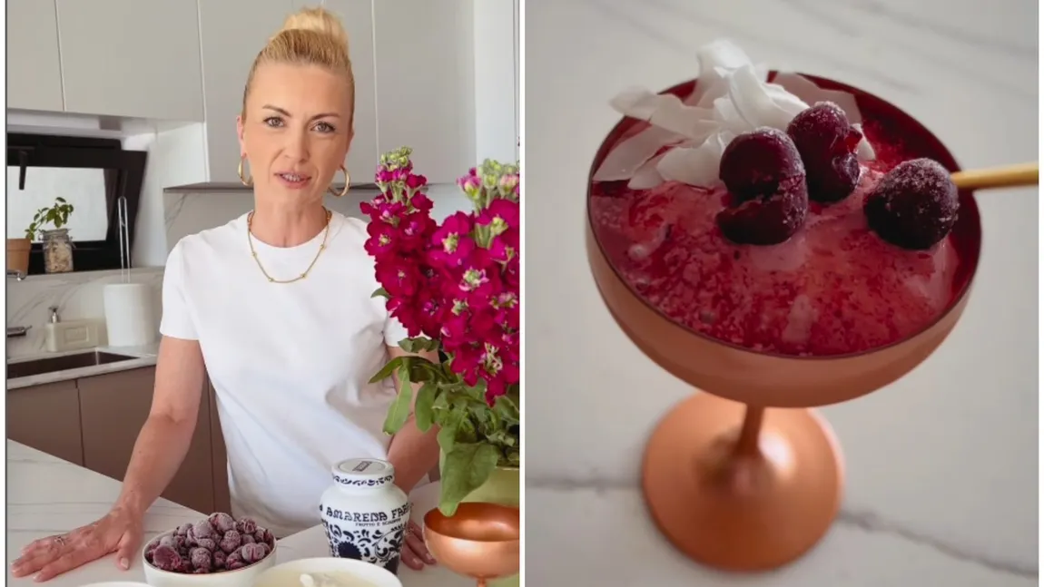Cum face Elwira Petre înghețată cu fructe, acasă: 