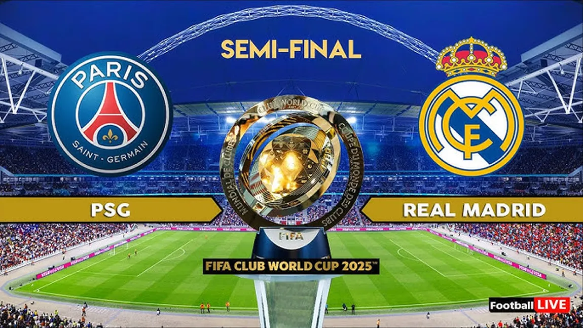 PSG - REAL MADRID 4-0 Meci de gală în semifinalele Campionatului Mondial al cluburilor
