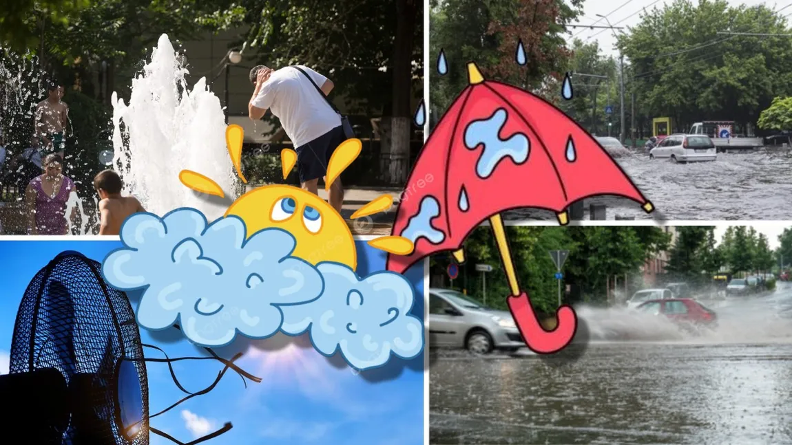 Prognoza meteo. Vremea întoarce foaia, se anunţă ploi abundente şi la Bucureşti. Primele tunete încep după miezul nopţii