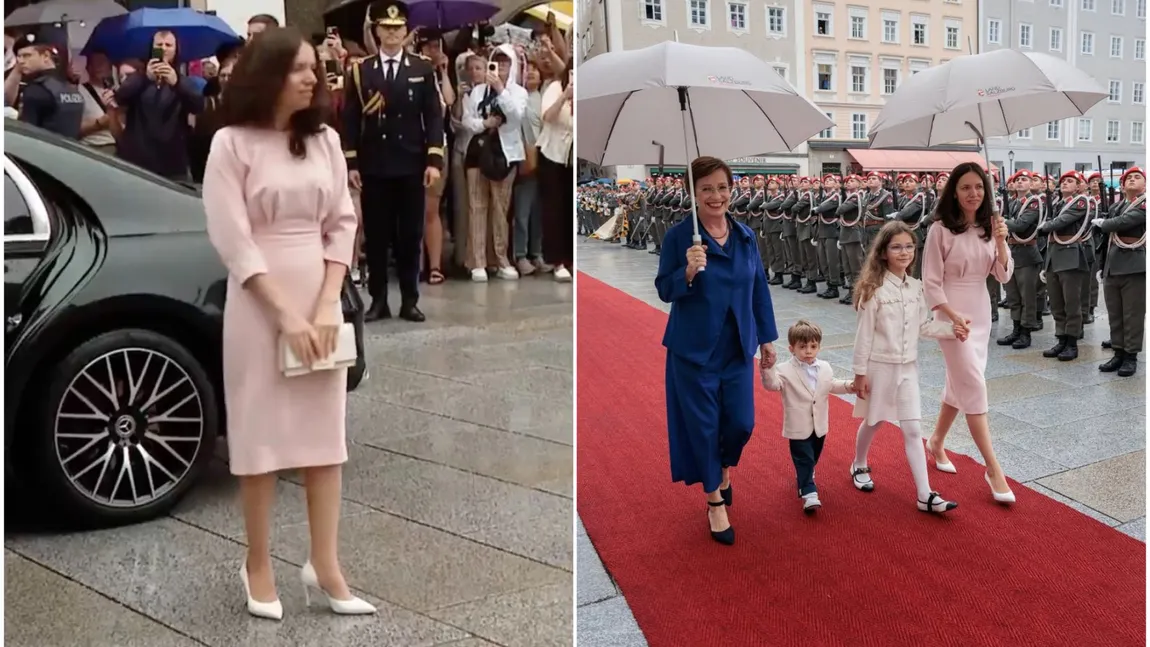 Cât costă rochia purtată de Mirabela Grădinaru la Salzburg. Ce părere au criticii de modă despre apariția Primei Doamne