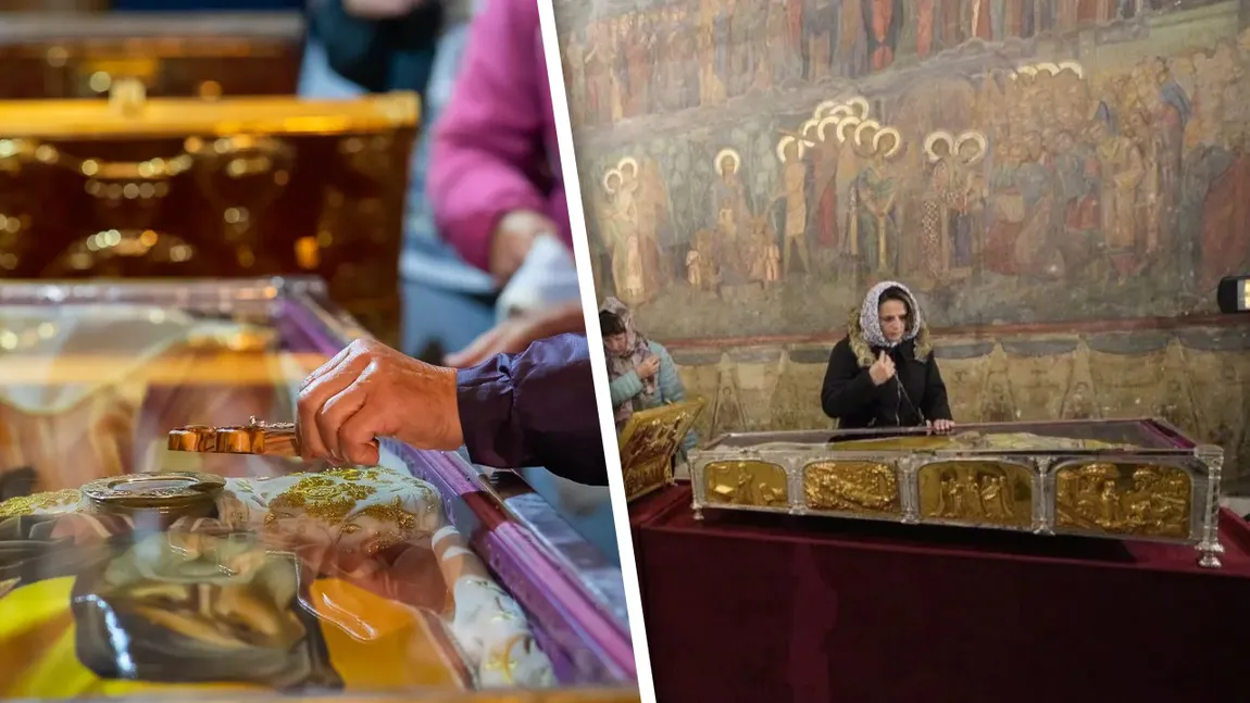 Pelerinajul Sfântului Dimitrie cel Nou, la București. La Patriarhie vor ajunge și moaștele Sf. Ioan Gură de Aur