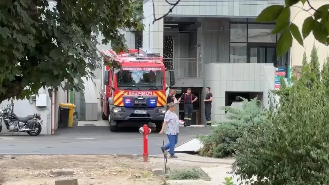 Incendiu la Spitalul de Copii din Timişoara. Focul a pornit de la un scurtcircuit