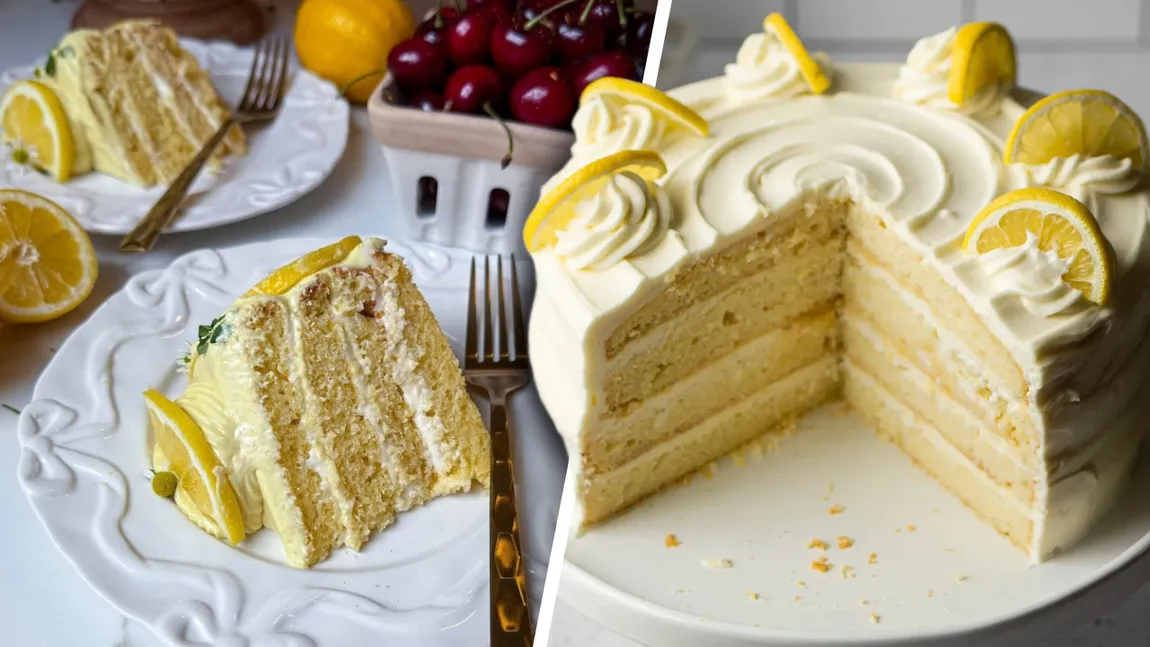 Tort Chantilly cu lămâie, numai bun de savurat vara. Desertul delicios care te face să uiți de caniculă