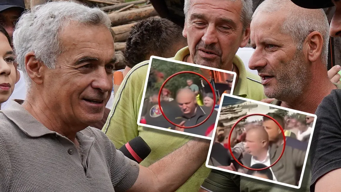 Liderul suveraniştilor Călin Georgescu a mers în mijlocul sinistraţilor din Broşteni înconjurat de interlopi. Petronel Corduneanu şi fraţii Ionel şi Dumitru Grec, gărzile de corp ale fostului candidat la preşedinţie