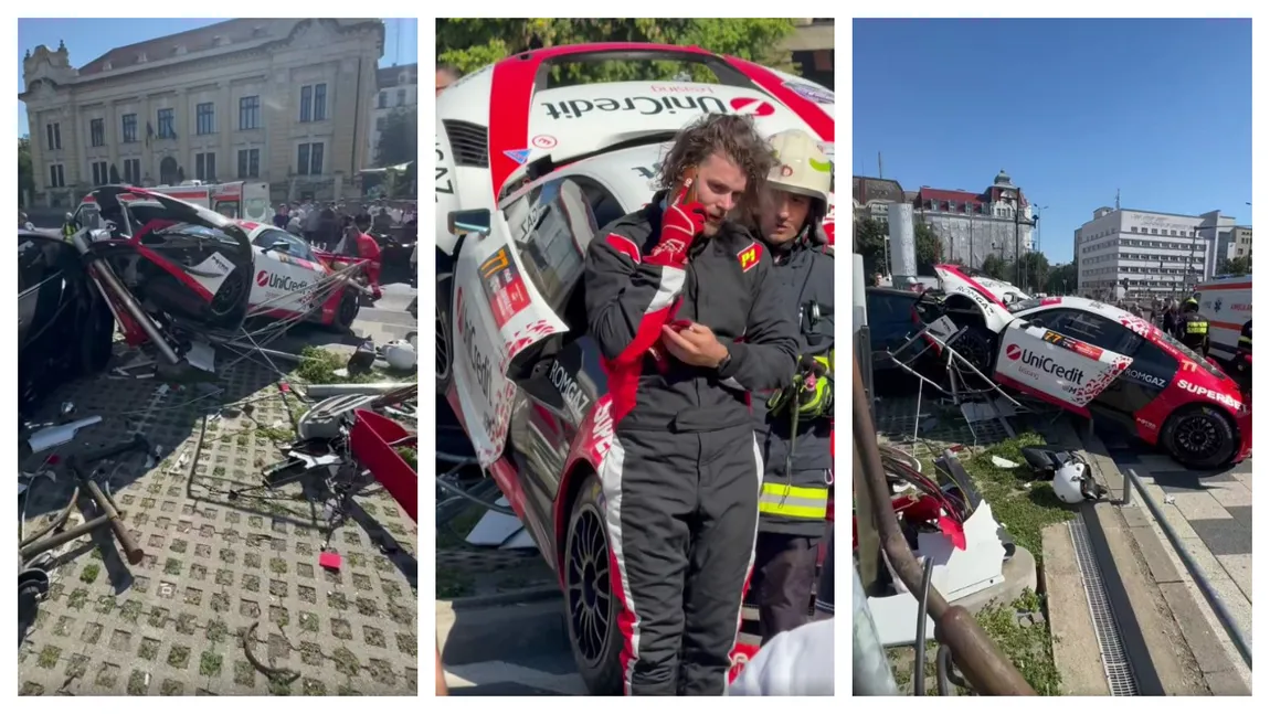 Fiul regretatului campion Mihai Leu, implicat într-un accident grav la raliul Timișoarei. Marco a pierdut controlul și a făcut praf mașina tatălui său