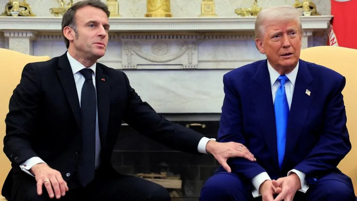 O remarcă șoptită de Trump lui Macron, surprinsă de un microfon deschis. Președintele american i-a dezvăluit liderului francez planul lui Putin: 