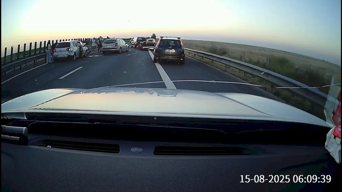 Accidente în lanț pe Autostrada Soarelui. Aglomerație pe drumul spre mare