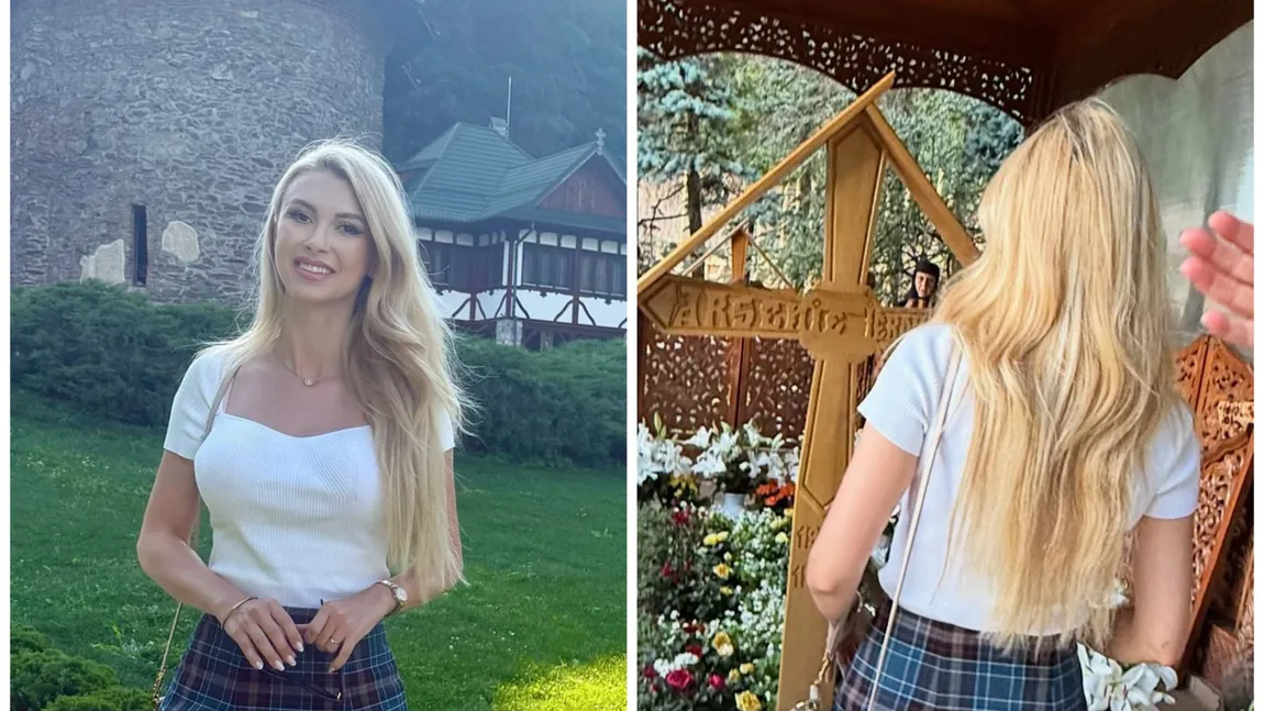 Andreea Bălan, ținută indecentă la Mormântul Părintelui Arsenie Boca. Fanii au desființat-o: 