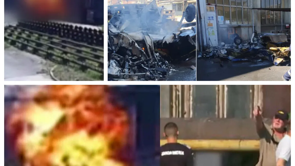 Momentul prăbuşirii avionului de la Arad, surprins de camere. Imagini şocante cu impactul