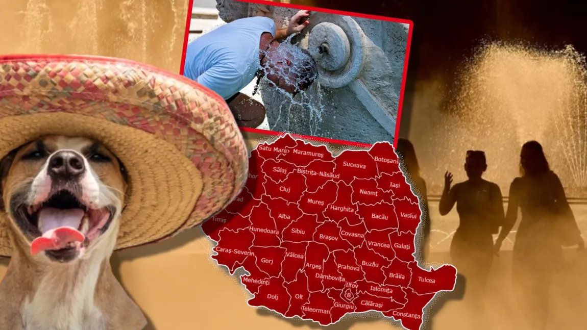 Pârjol, în aceste zone, până marți, 12 august. Cod ROȘU de caniculă, anunțat de ANM. Aerul e irespirabil!