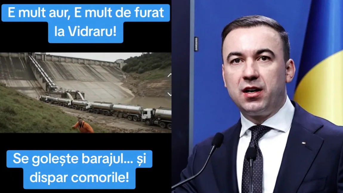 Ministrul Energiei explică motivul pentru care este golit Lacul Vidraru: „Am văzut și eu acele teorii conspiraționiste semi-reptiliene, niște aberații cât casa”
