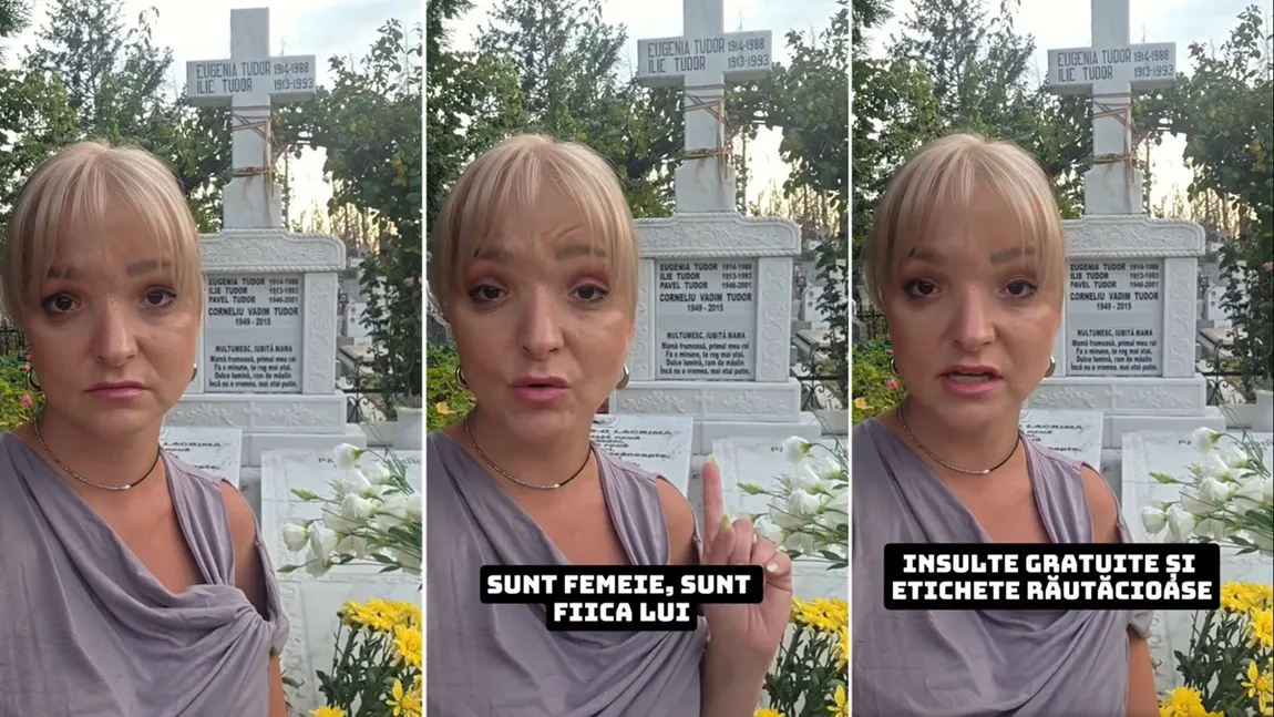 Ligia Vadim Tudor, mesaj cutremurător lângă mormântul tatălui său, la 10 ani de la moartea lui Corneliu Vadim Tudor: „Nu mai permit comentarii pline de ură, insulte gratuite și etichete răutăcioase” VIDEO