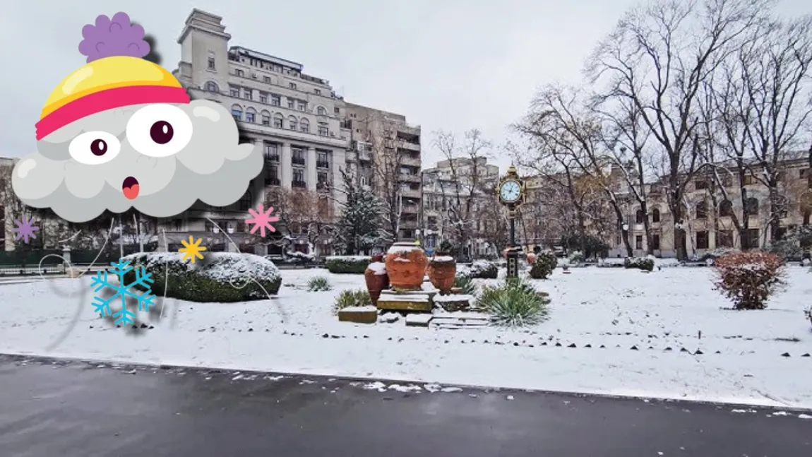 Când va avea loc prima ninsoare în București. Anunțul făcut de meteorologii Easeweather