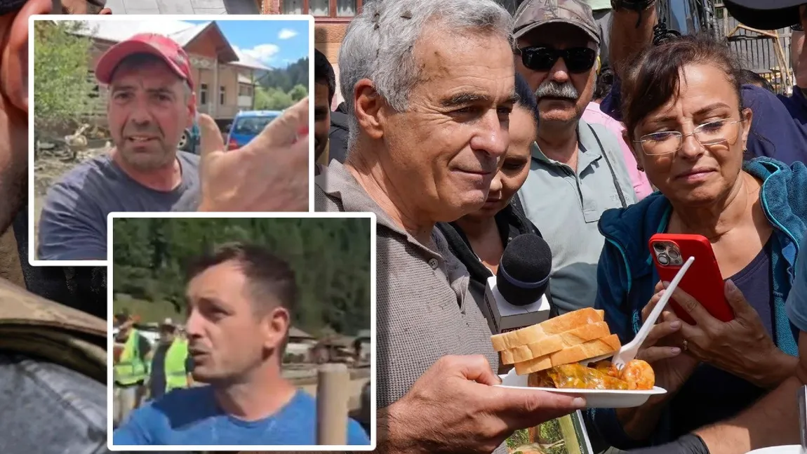 Călin Georgescu, pus la zid de localnicii din Broșteni: „A venit mai mult de reclamă cu toți dacii lui. Noi suntem plini de mizerie, plini de nămol. Doamne ferește! Nu se poate așa ceva!”