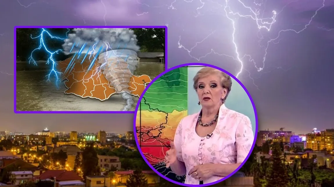 EXCLUSIV Romica Jurca anunță potop în următoarele ore, inclusiv în Capitală: „Furtuni foarte puternice, grindină si ploi torențiale”. Când revine canicula