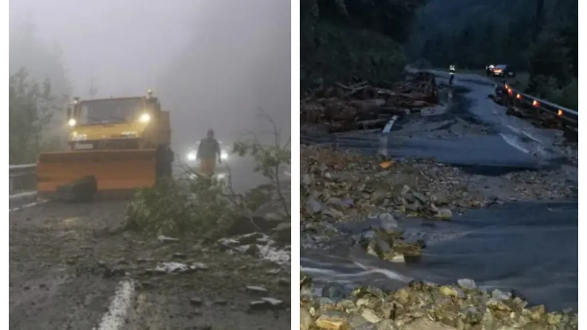 Viitură puternică pe Transfăgărășan. Zeci de mașini au fost blocate, iar doi turiști au fost dați dispăruți