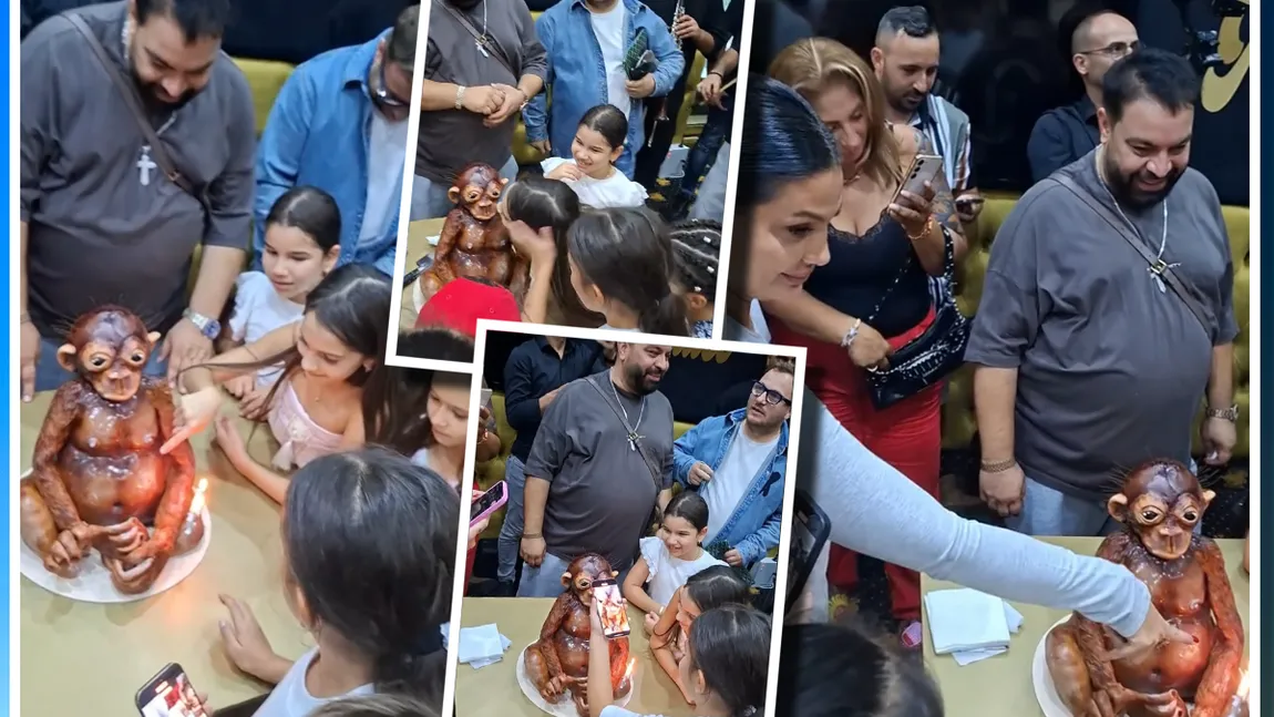 Tortul monstruos pe care l-a avut fiica lui Florin Salam la petrecerea de mii de euro organizată cu prilejul zilei de naștere. Imaginile au stârnit valuri de ironii: 
