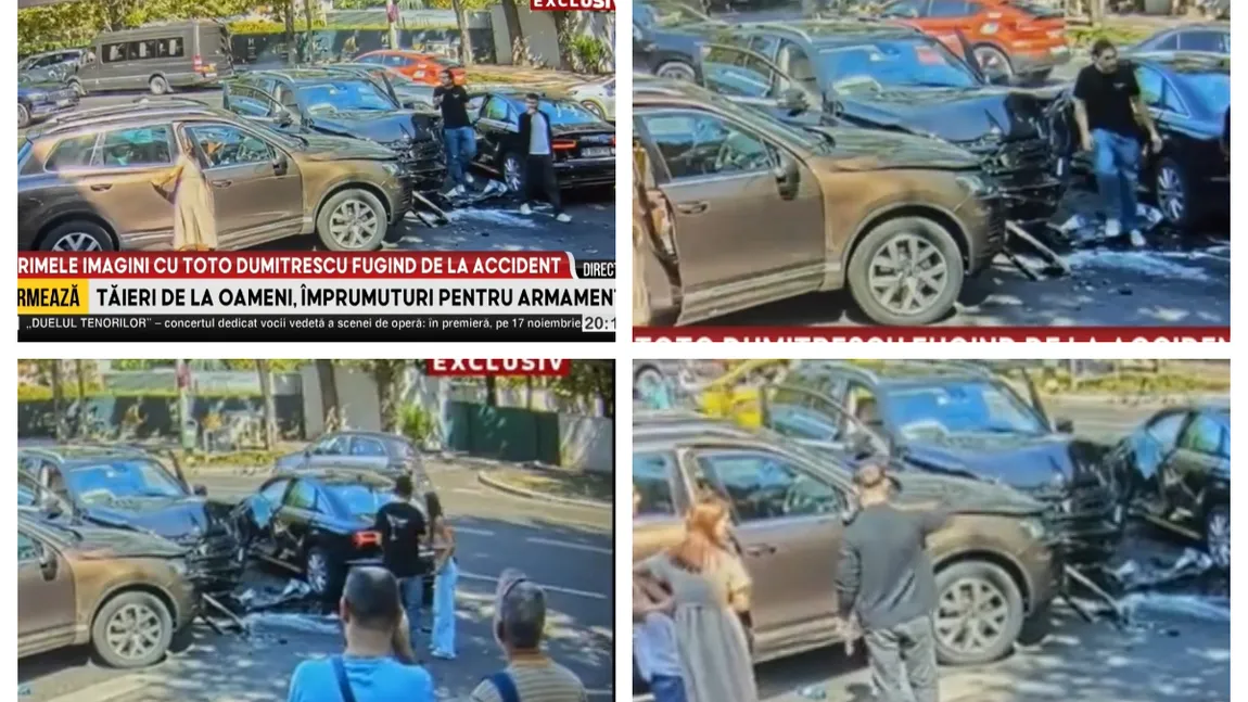 EXCLUSIV Primele imagini cu Toto, fiul lui Ilie Dumitrescu, acuzat că a fugit de la locul accidentului