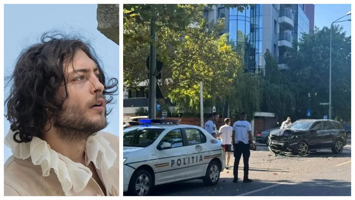 Șoferul căutat după ce a fugit de la locul unui accident rutier produs în Capitală este fiul lui Ilie Dumitrescu!