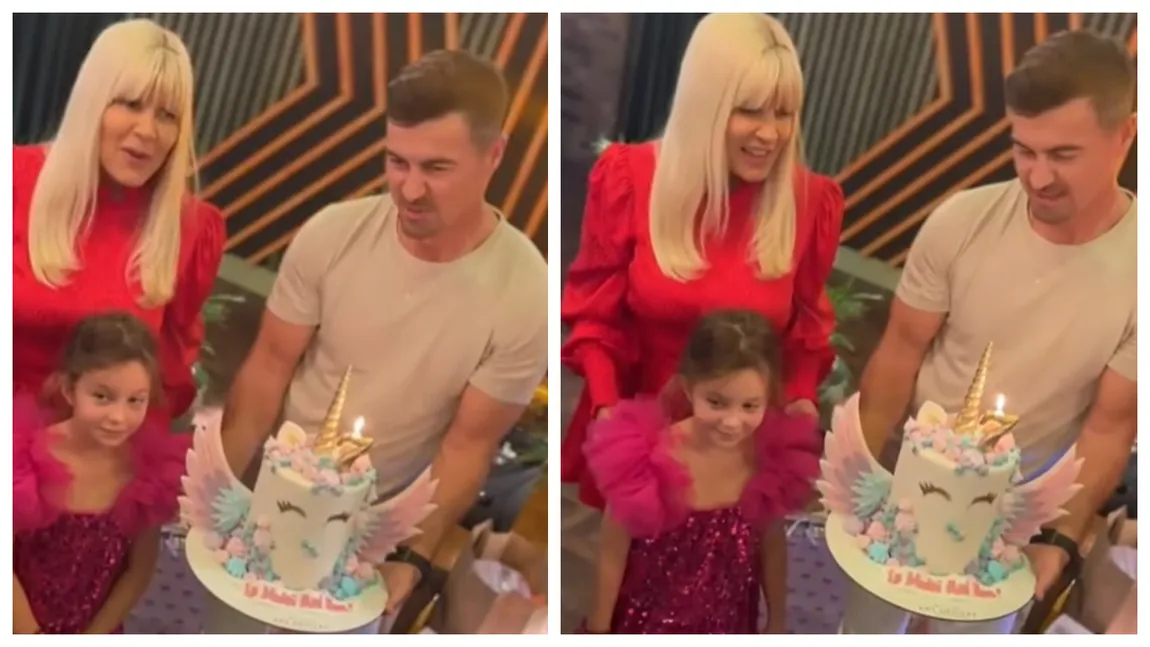 Imagini emoționante de la aniversarea fetiței Elenei Udrea. Cine i-a cântat ”Mulți ani trăiască!” VIDEO