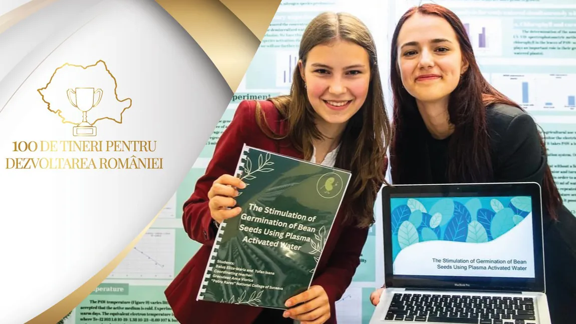 Două eleve din Suceava au o invenţie premiată la Londra - apa plasmatică-, cu care vor să revoluționeze agricultura din România