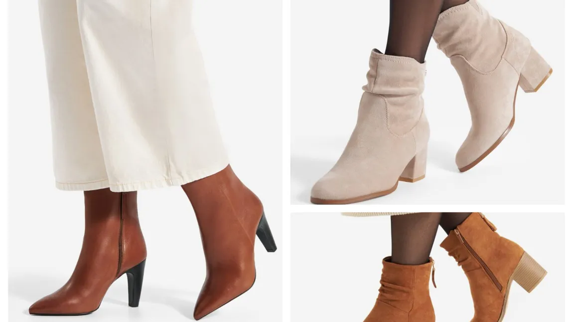 Stiletto, toc bloc sau toc mic? Alege înălţimea perfectă pentru botinele tale elegante