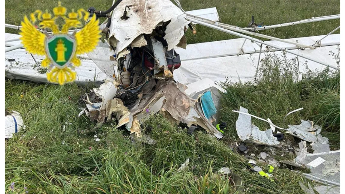 Avion prăbuşit, primele imagini cu epava. Seia în calcul eroarea de pilotaj