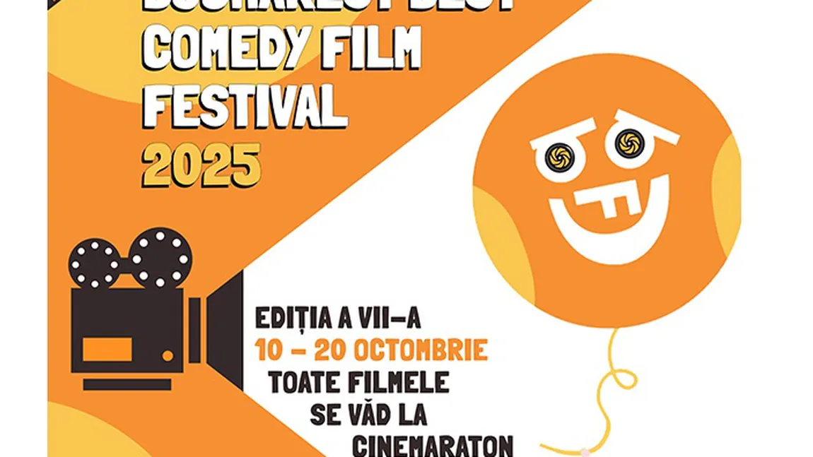 Bucharest Best Comedy Film 2025 va avea loc în perioada 10 – 20 octombrie, cu 3 secţiuni inovatoare