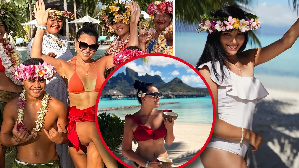 Vacanță de lux pentru Corina Caragea. Cum s-a distrat vedeta de la Pro TV în paradisul din Bora Bora