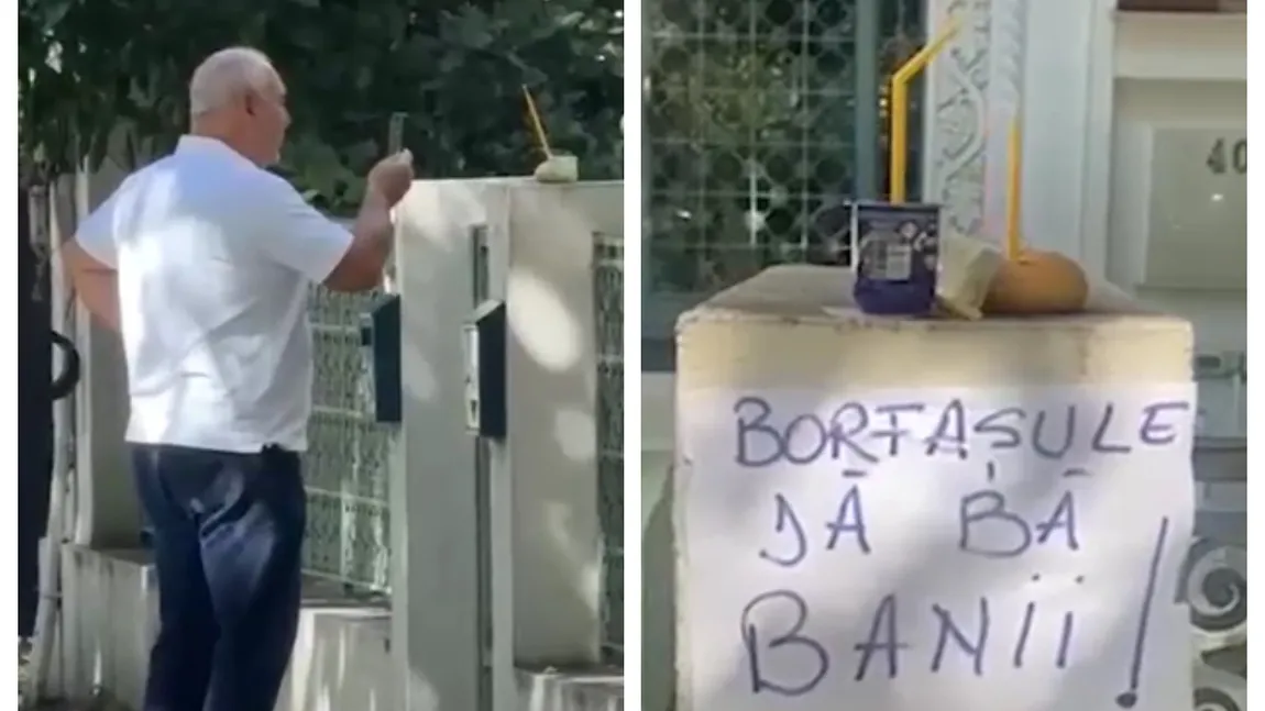Dorin Cocoş cântă pe gardul lui Stelu după modelul Ceauşescu: 