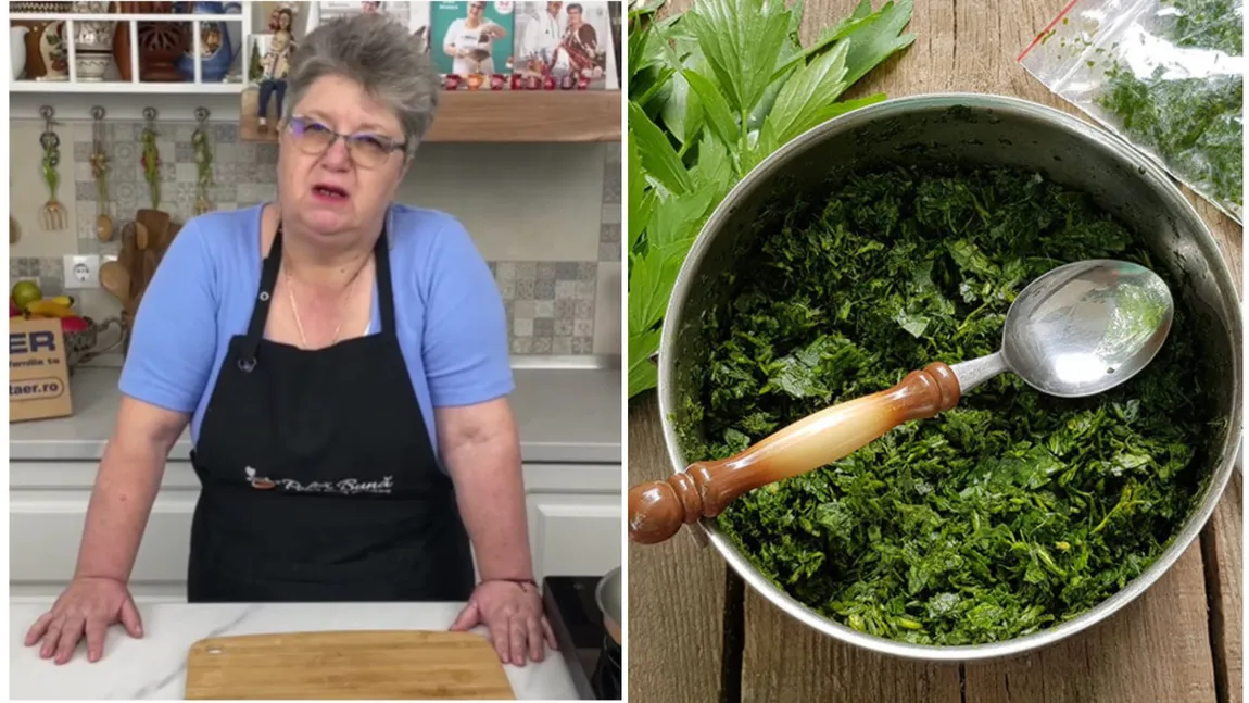 Cum conservă Gina Bradea verdețurile pentru iarnă: 