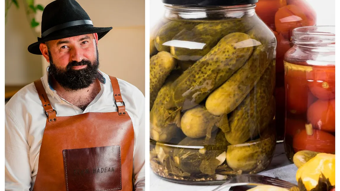 Chef Adi Hădean, sfaturi pentru murăturile perfecte. Când se pun castreveţii, ce condimente cer gogonelele şi ce trebuie să ştii neapărat despre varza la butoi