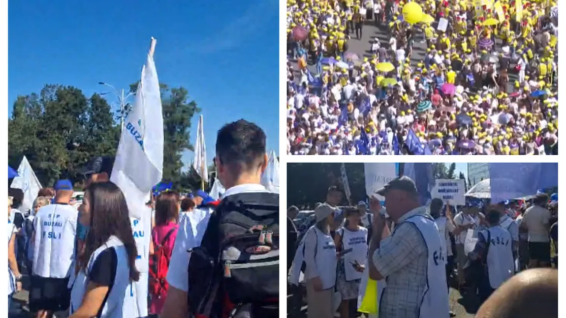 Proteste de amploare în prima zi a anului școlar. Studenții se alătură profesorilor care protestează față de măsurile de austeritate din educație