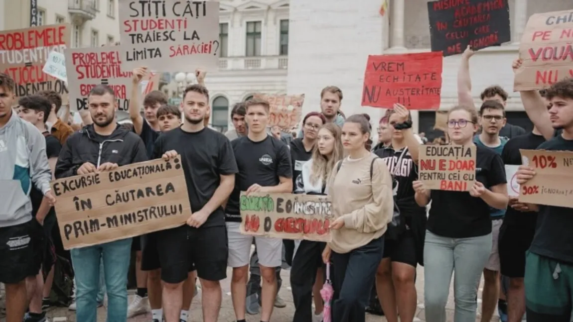 Studenții nu renunță. Proteste masive față de măsurile de austeritate, în toată țara! ”Educaţia a fost prima vizată de tăierile bugetare”