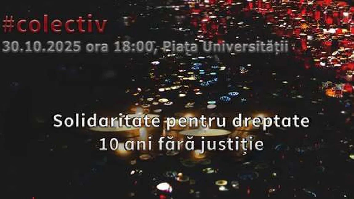 Marș în București, la 10 ani de la incendiul din Colectiv. Oamenii cer dreptate: 