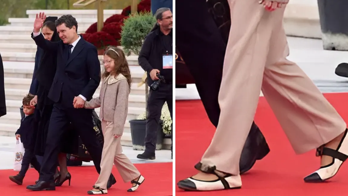 Pantofii purtați de Aheea, fiica lui Nicușor Dan, la sfințirea Catedralei Mântuirii Neamului, sunt o creație a unui brand românesc celebru. Cât costă o pereche