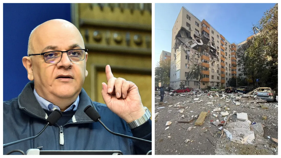Catastrofă în București. Blocul afectat de explozia din Rahova s-ar putea prăbuși! Raed Arafat: ”Este cu risc de colaps”