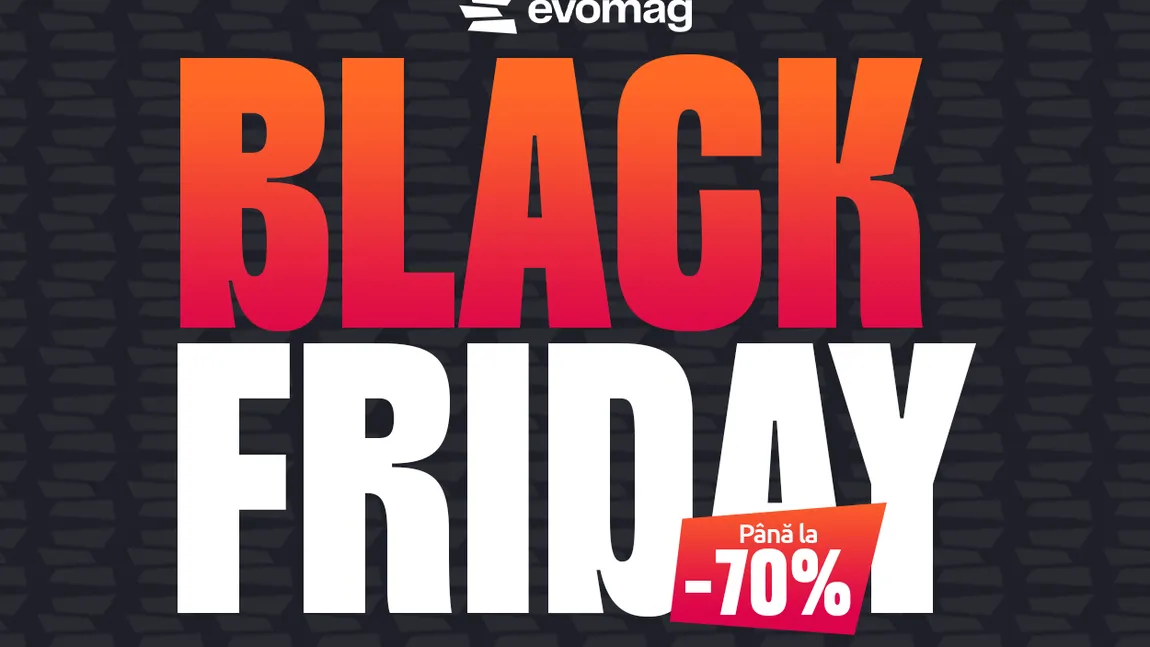 Black Friday EVOMAG 2025. Maşină de spălat rufe la 1.000 de lei şi troninetă electrică la 1.999 lei. Lista produselor reduse cu 70%