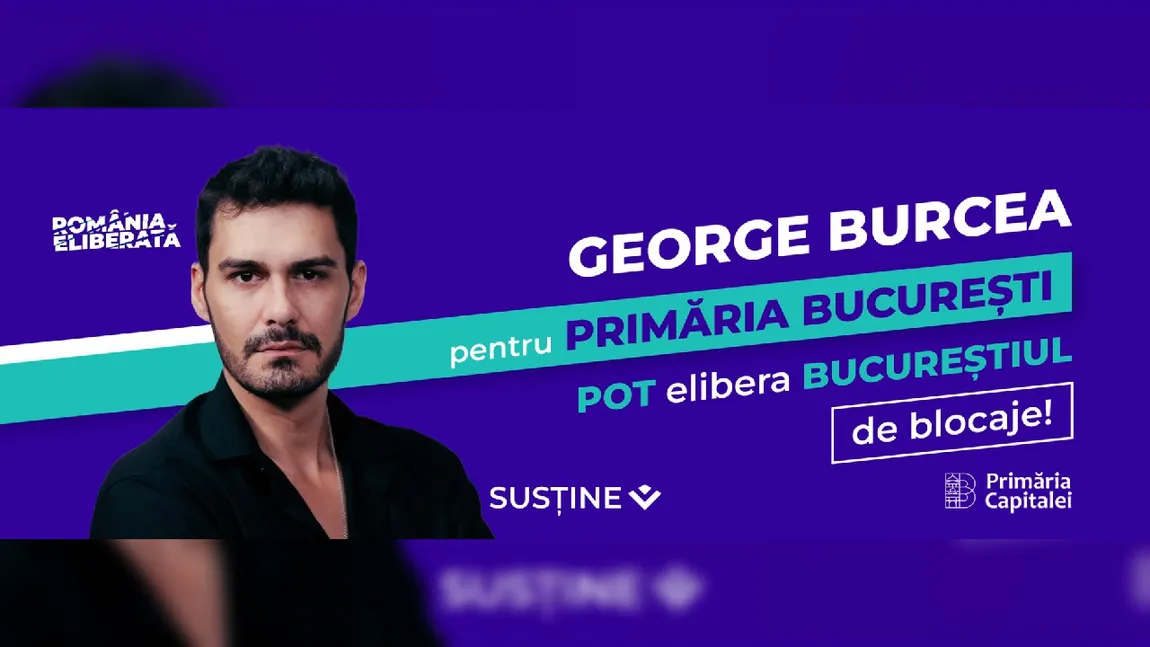 Actorul George Burcea, fostul soț al Andreei Bălan, candidează la Primăria București din partea POT