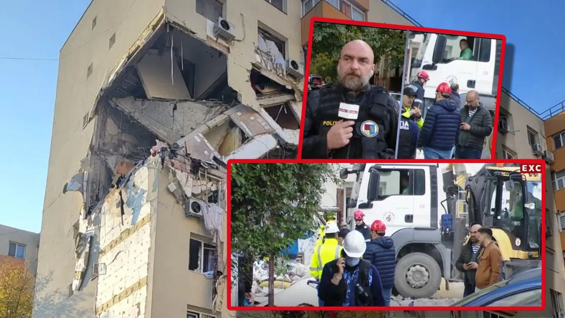EXCLUSIV. Catastrofă în Rahova. Polițiștii vor intra în blocul distrus de explozie, pentru probe privind cauzele și vinovații