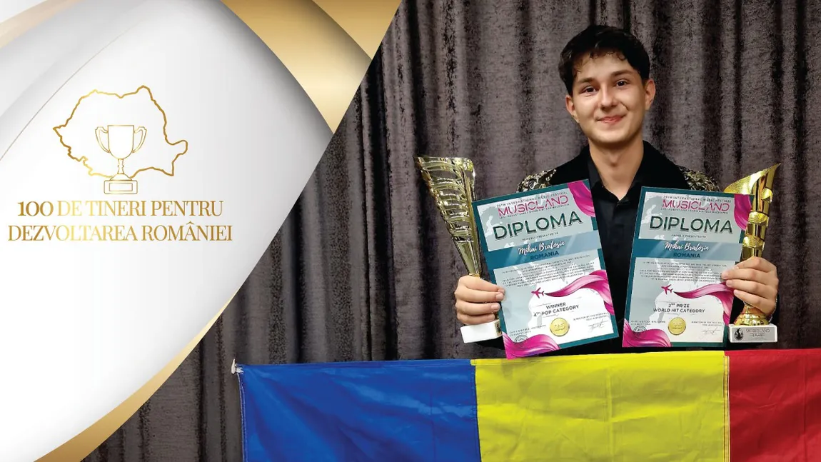 Dublu aur la „campionatul mondial al artiștilor” și o bursă la New York pentru focșăneanul Mihai Bratosin