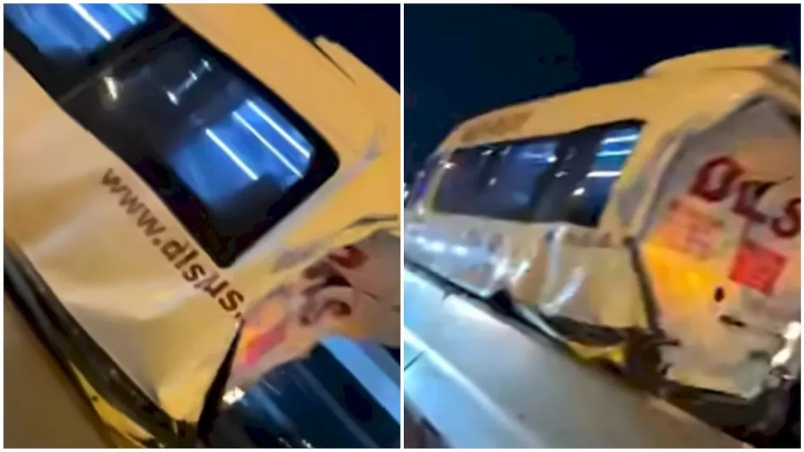 Accident grav pe Centura București. Un camion și un microbuz s-au ciocnit din plin. Mai multe persoane sunt rănite