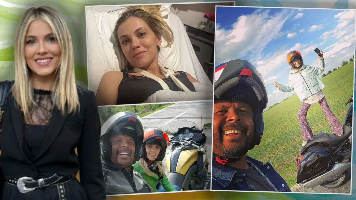 Cum se simte Andreea Ibacka după accidentul de motocicletă. Soția lui Cabral încă se recuperează și a rămas marcată: 