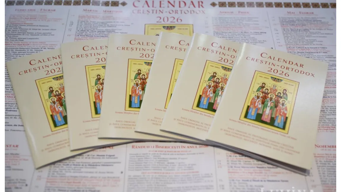 A apărut CALENDAR ORTODOX 2026. Cât costă şi unde poate fi comandat. Pe ce dată pică Floriile, Paştele şi Rusaliile anul viitor