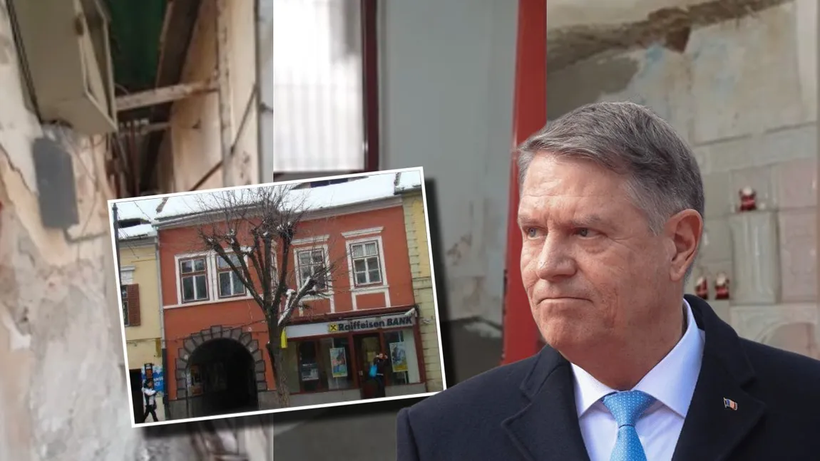 Dezastrul găsit de inspectorii ANAF în casa confiscată de la Klaus Iohannis. Locuința este în stare avansată de degradare. FOTO