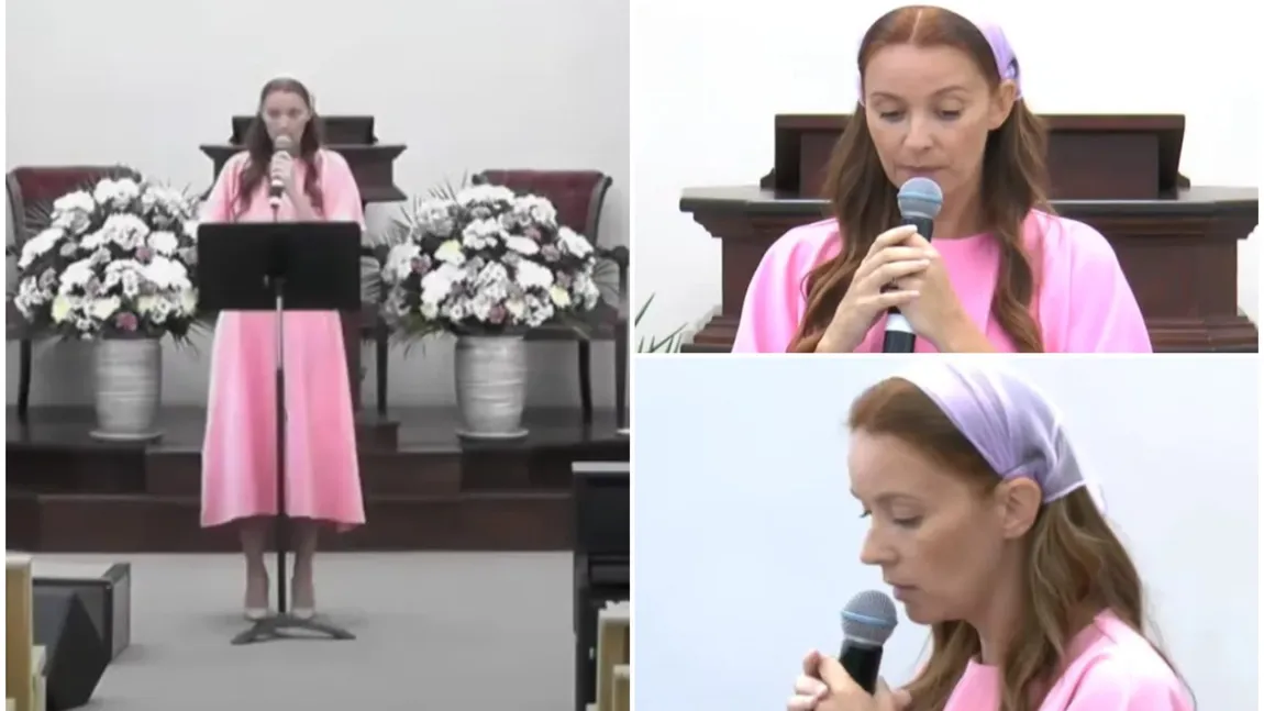 Diana Dumitrescu, de nerecunoscut după ce s-a pocăit. Cum a apărut actrița într-o biserică penticostală