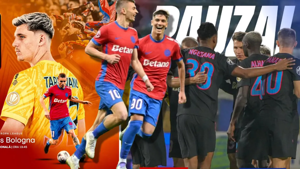 DIGI SPORT ONLINE FCSB - BOLOGNA LIVE VIDEO STREAM. Test dificil în Europa League, se joacă milioanele