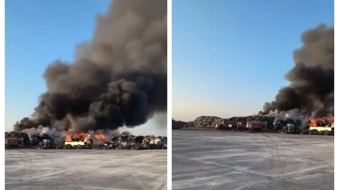 Incendiu puternic în Prahova. A fost emis Ro-Alert